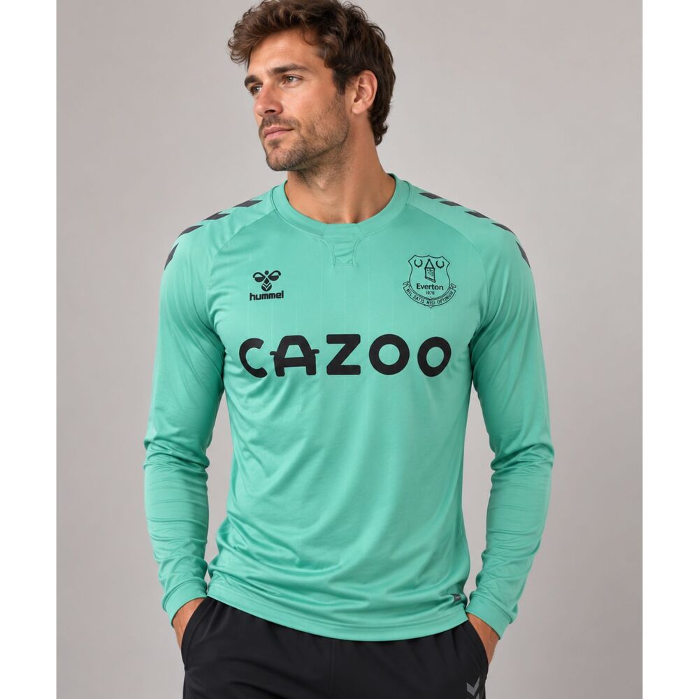 Everton FC 2020/21 Hummel Third Long Sleeve Jersey Michael Keane #5 Men's XS